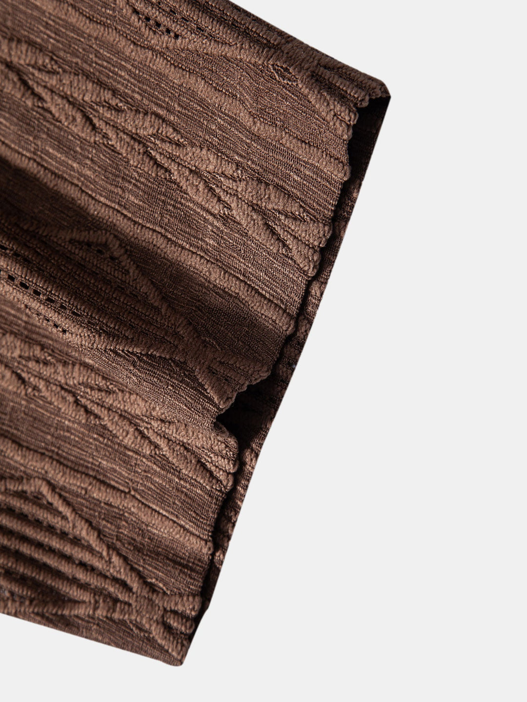 Chemise cubaine jacquard géométrique