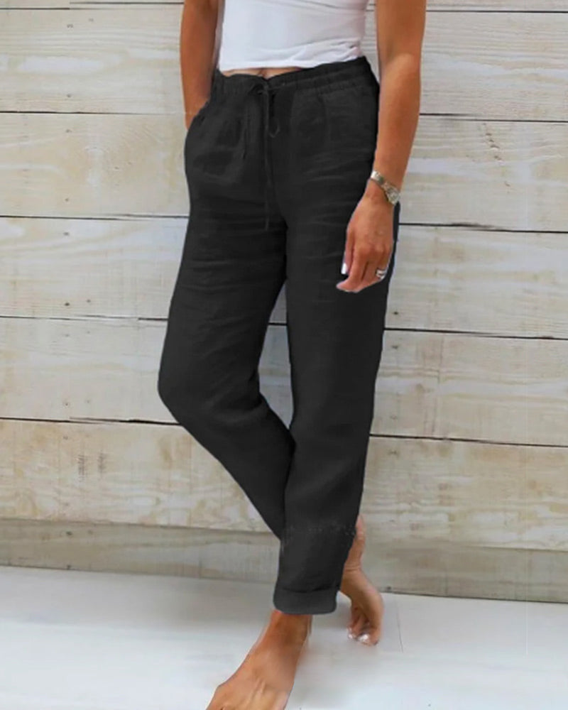 Luchy™ | Pantalon Élégant Léger avec Taille Élastique