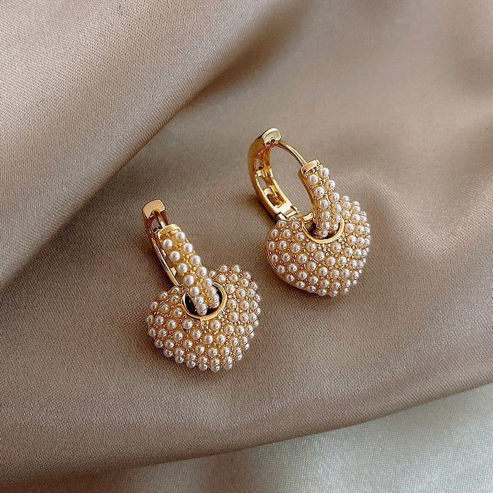 Yuli Hjärta Boucles d'oreilles en perles
