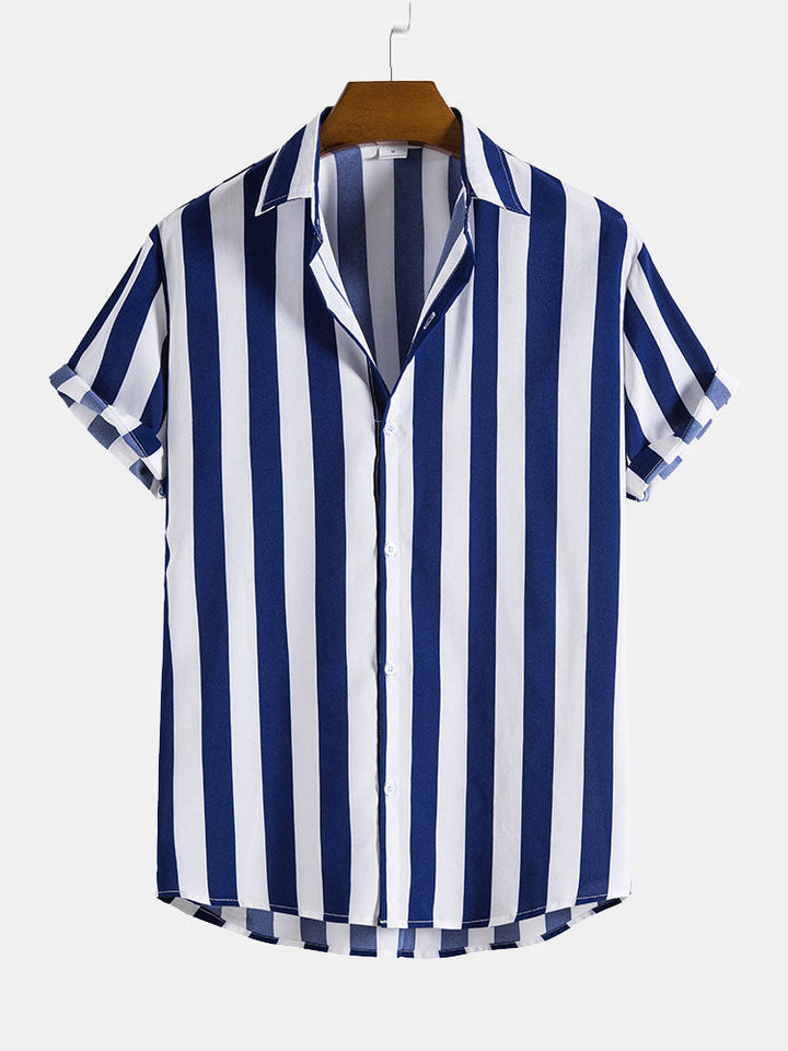 Chemises à rayures larges