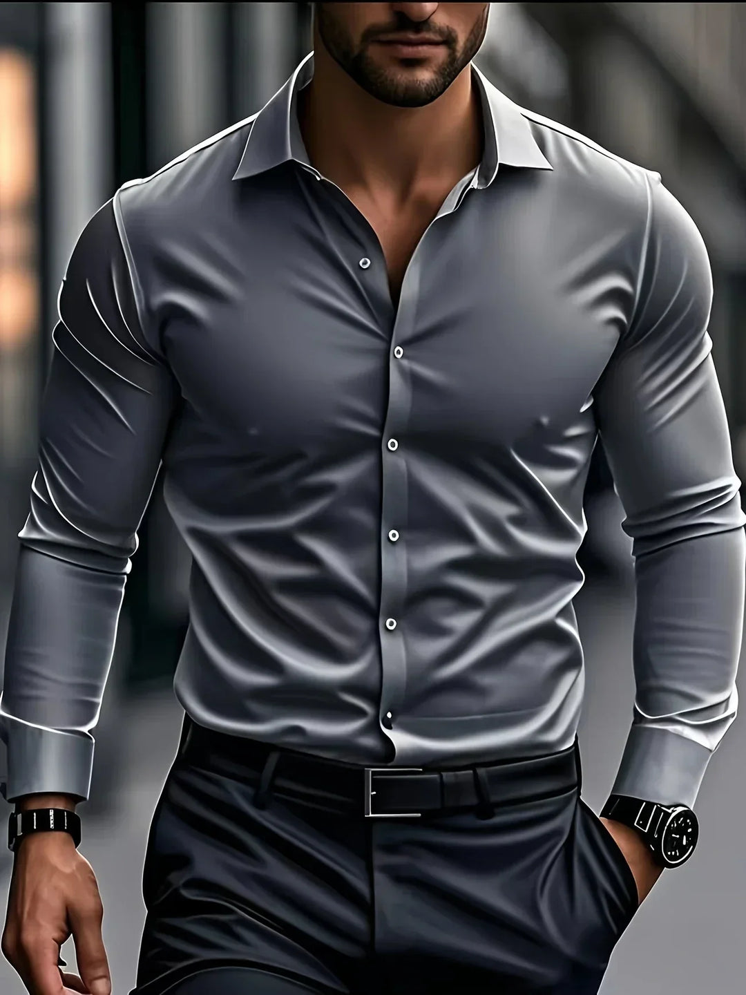 Savrani™ | Chemise élégante à manches longues avec boutons