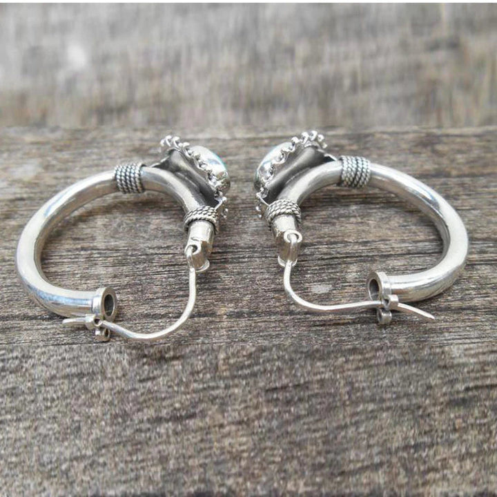 Luna™ | Boucles d'oreilles vintage en turquoise élégantes