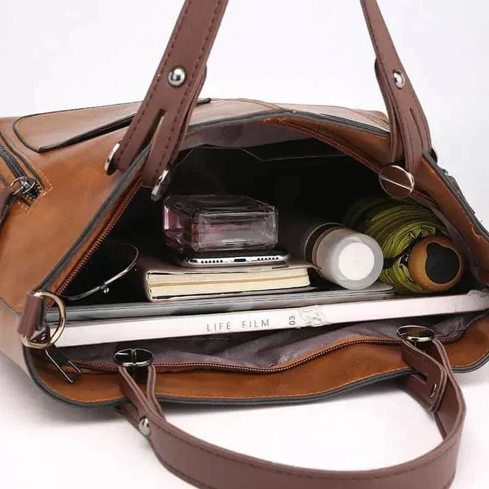 Sac à bandoulière en cuir vintage élégant