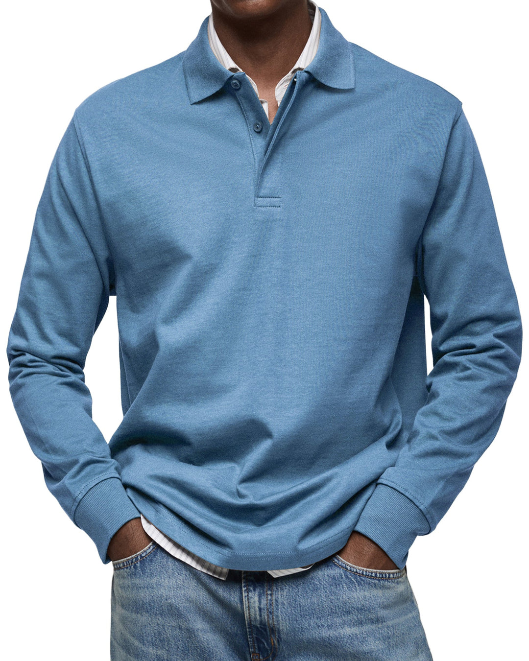 Stephane | POLO LUXE À MANCHES LONGUES