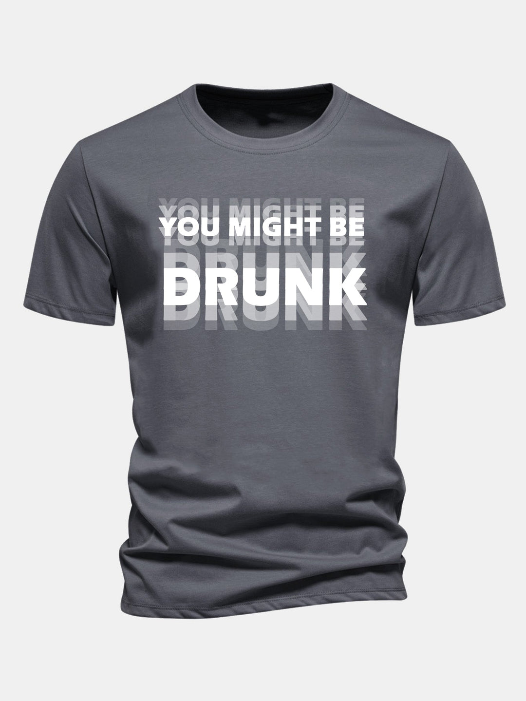 T-shirt en coton Regular Fit avec imprimé You Might Be Drunk