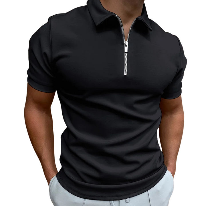 GREGORIO | POLO MODERNE AVEC ZIP MI-HAUT
