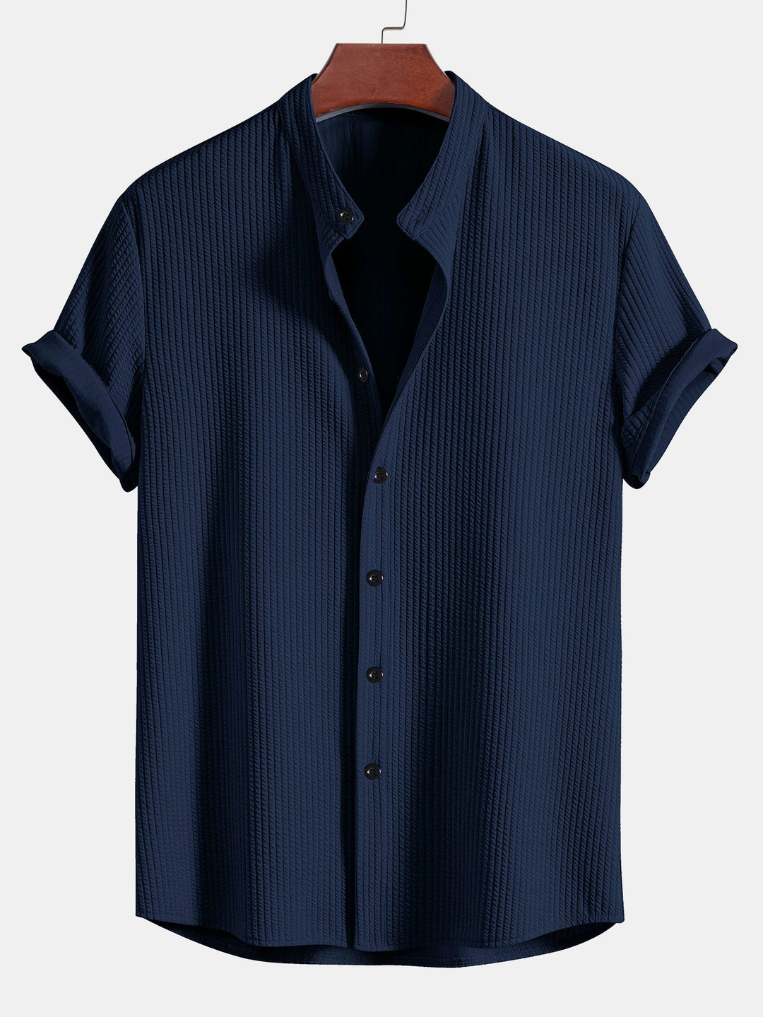 Chemise et short à collier à côte musculaire et short