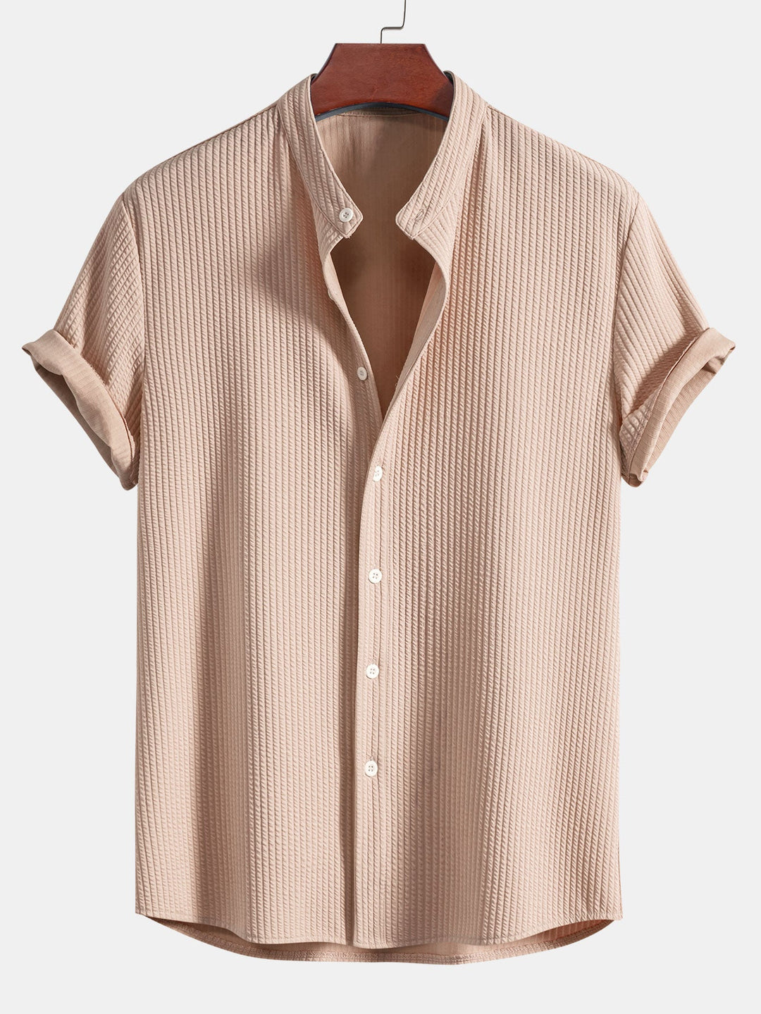 Chemise et short à collier à côte musculaire et short