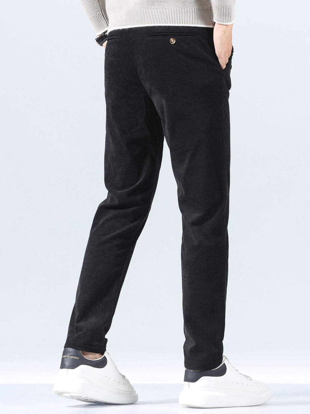Pantalon en velours côtelé coupe slim