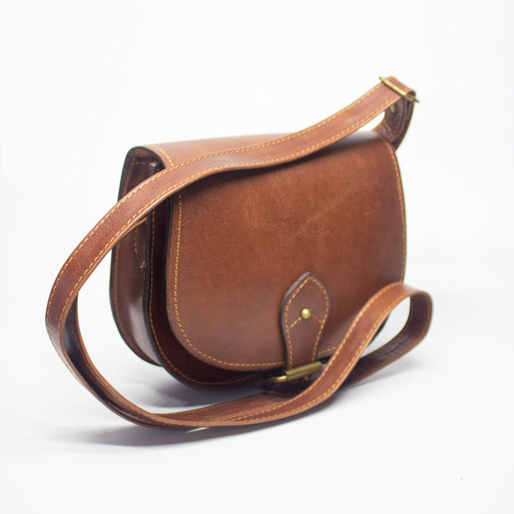 Sac à bandoulière brun