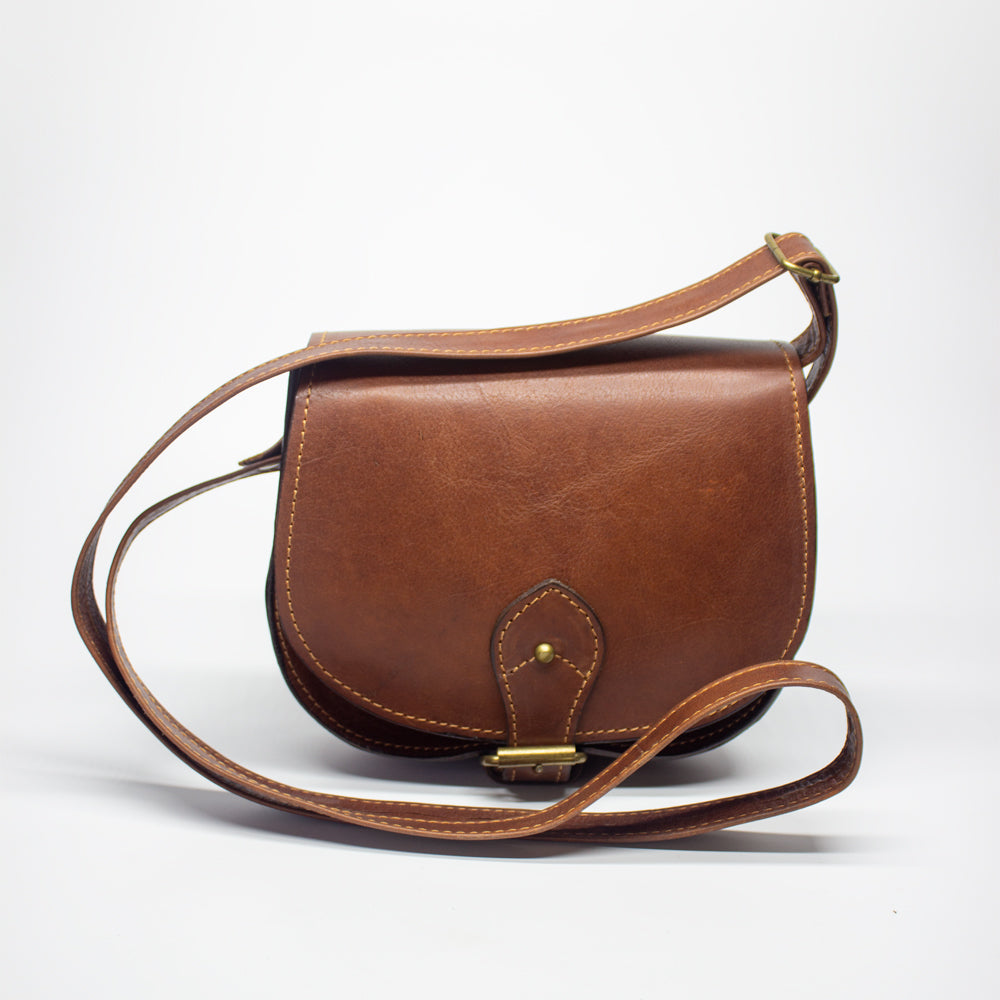 Sac à bandoulière brun