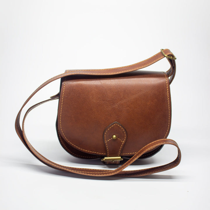 Sac à bandoulière brun