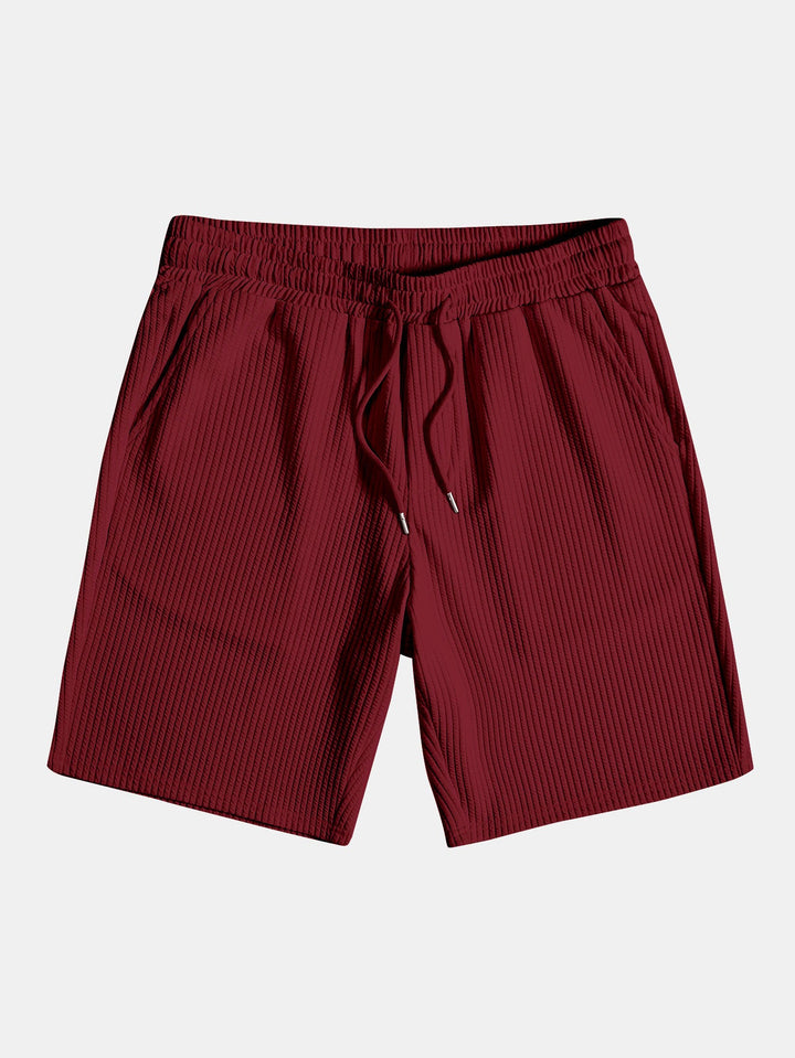 Chemise et short à collier à côte musculaire et short