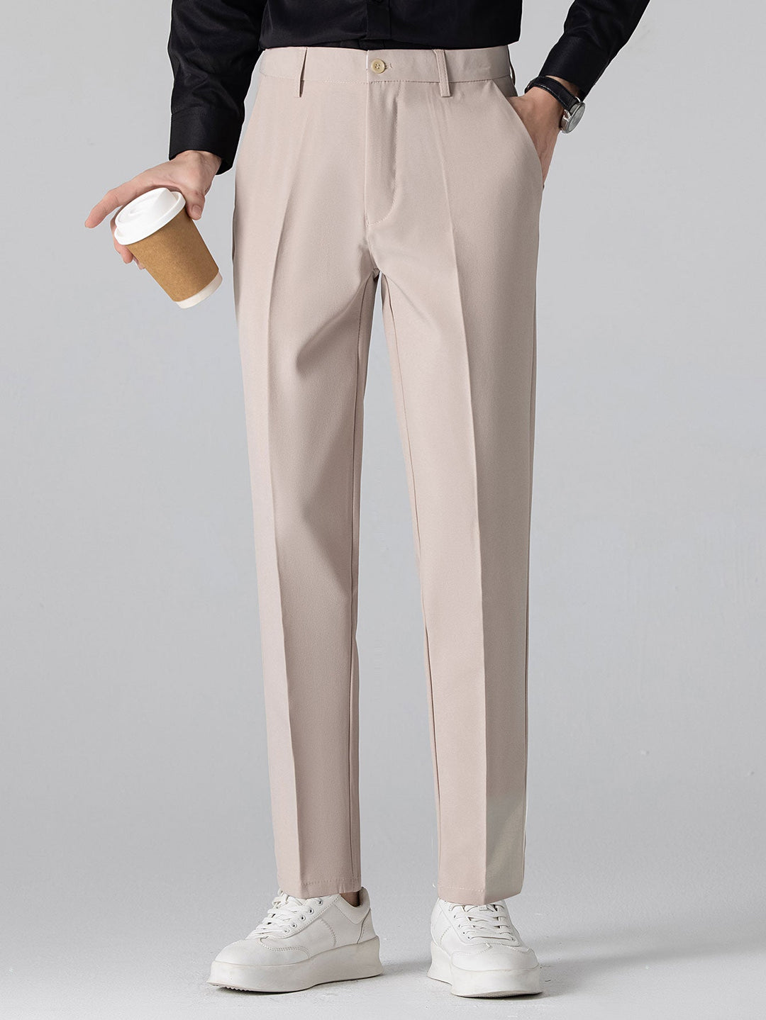 Chemise Winchester rayée infroissable & Pantalon fuselé slim fit