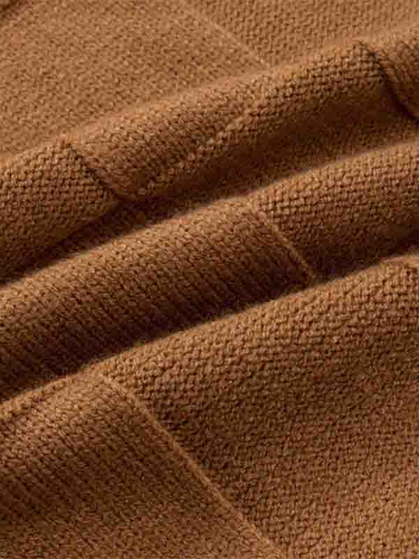Pull homme à col rond avec motif en blocs de couleur unie