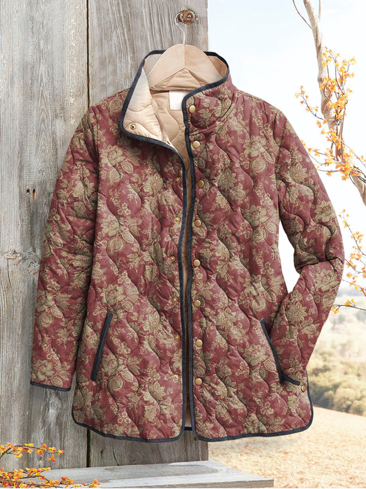 Veste Femme à Imprimé Floral Rétro