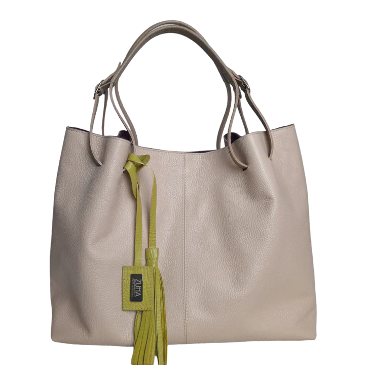 Sac à main en cuir Adelle Nude pour femmes