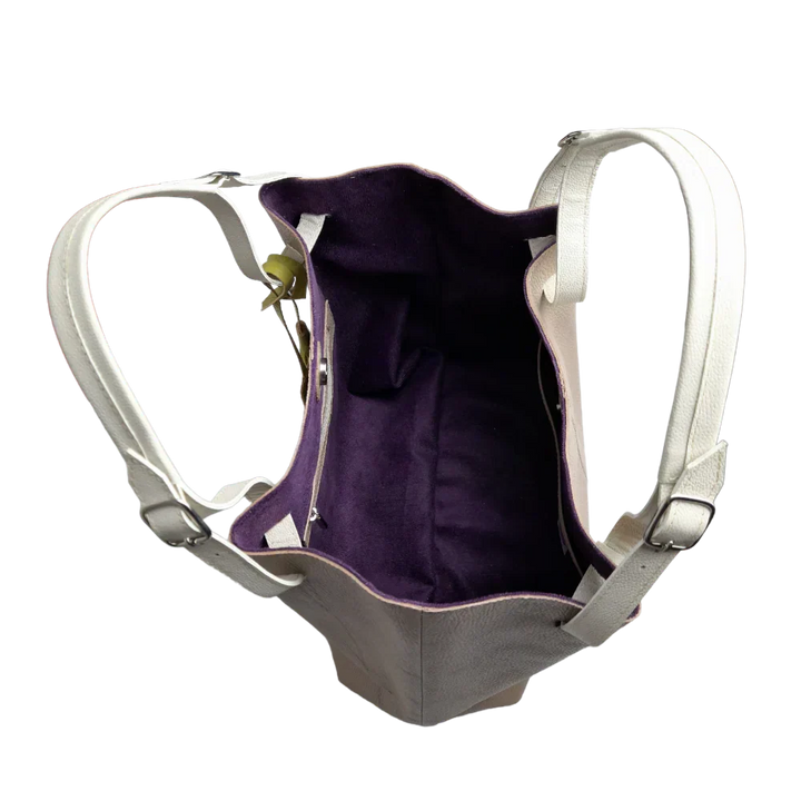 Sac à main en cuir taupe Adelle pour femmes