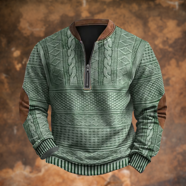 Philippe™ | Pull en maille avec demi-zip