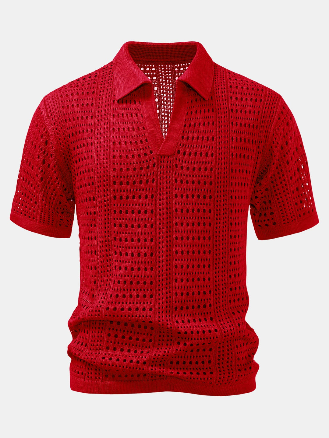 Chemise Polo à col en V avec crochet
