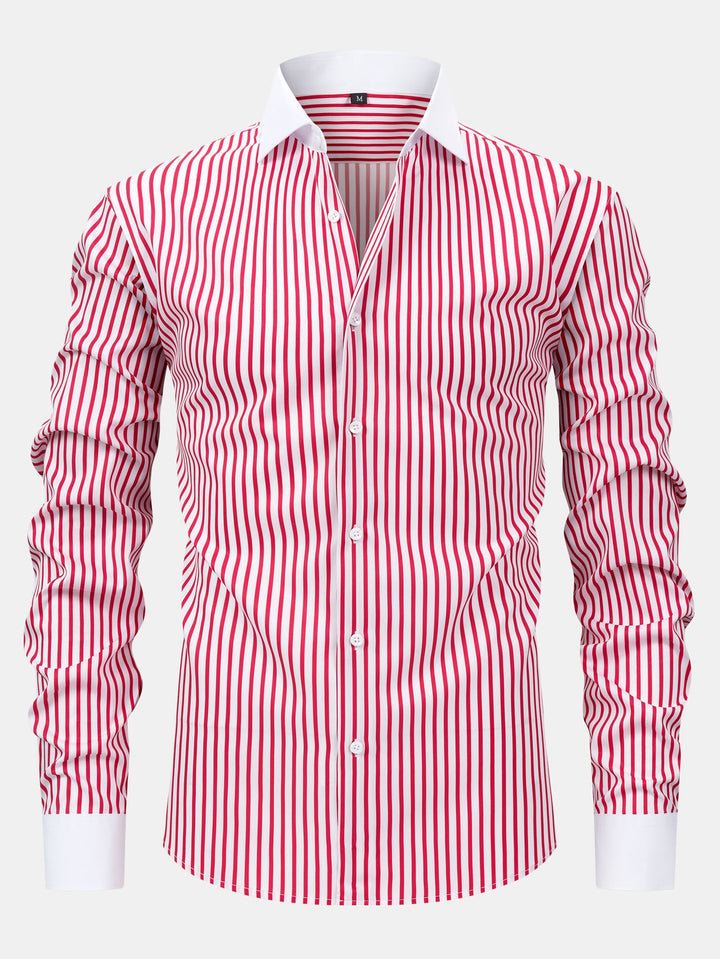 Chemise Winchester rayée infroissable & Pantalon fuselé slim fit
