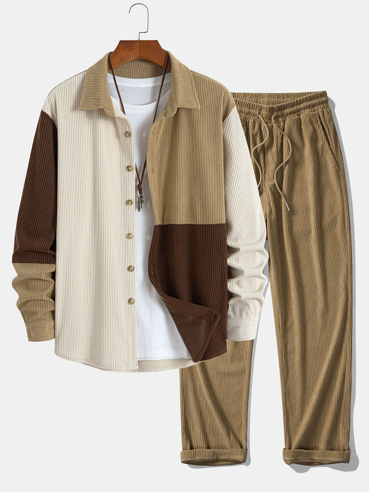 Ensembles Léon™ | Veste à carreaux & pantalon en velours