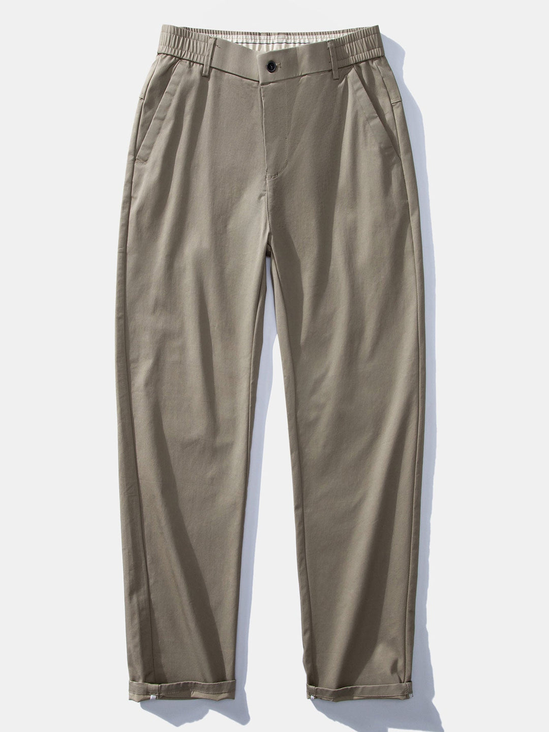 Pantalon droit à taille élastique