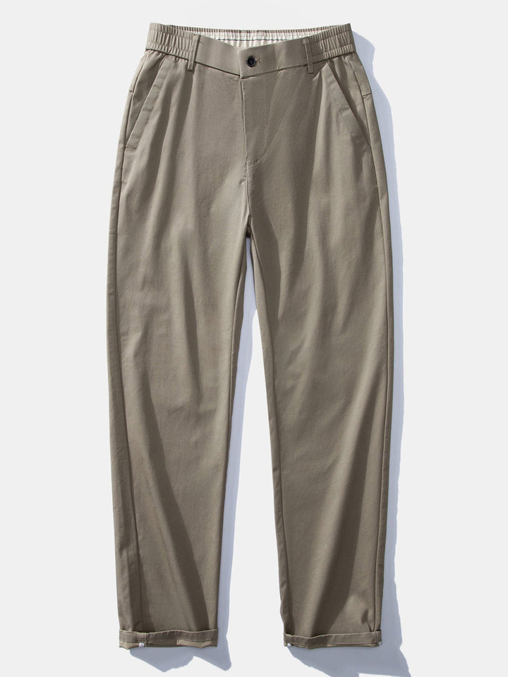 Pantalon droit à taille élastique