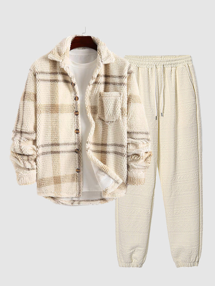 Ensembles Léon™ | Veste à carreaux & pantalon en velours
