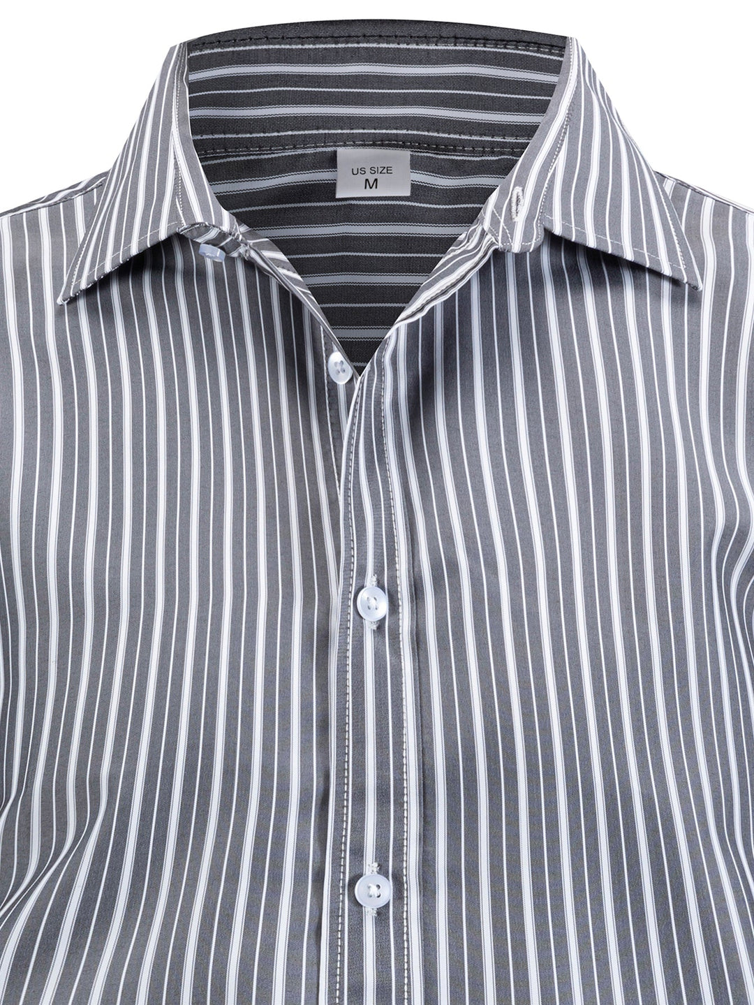 Chemise à rayures à manches longues avec boutons