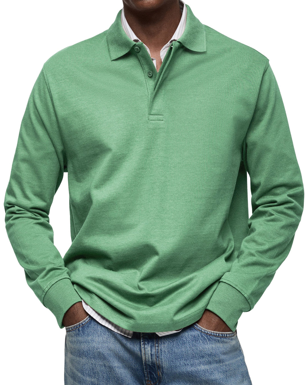 Savrani™ | Chemise polo décontractée à manches longues
