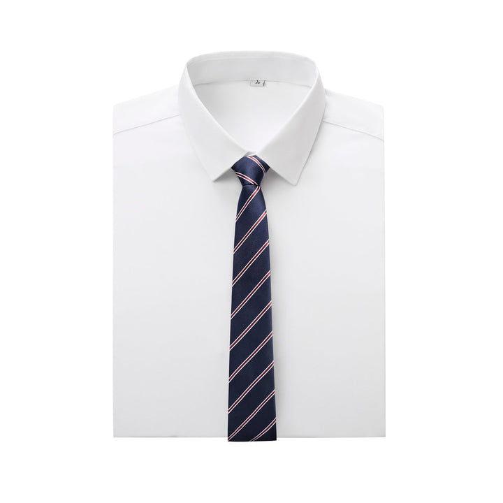 Cravate Classique Rayée Bleue & Rouge