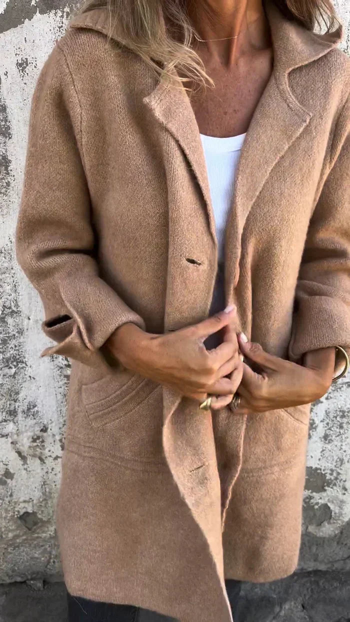Teni™ | Manteau Long Casual Élégant avec Poches Pratiques