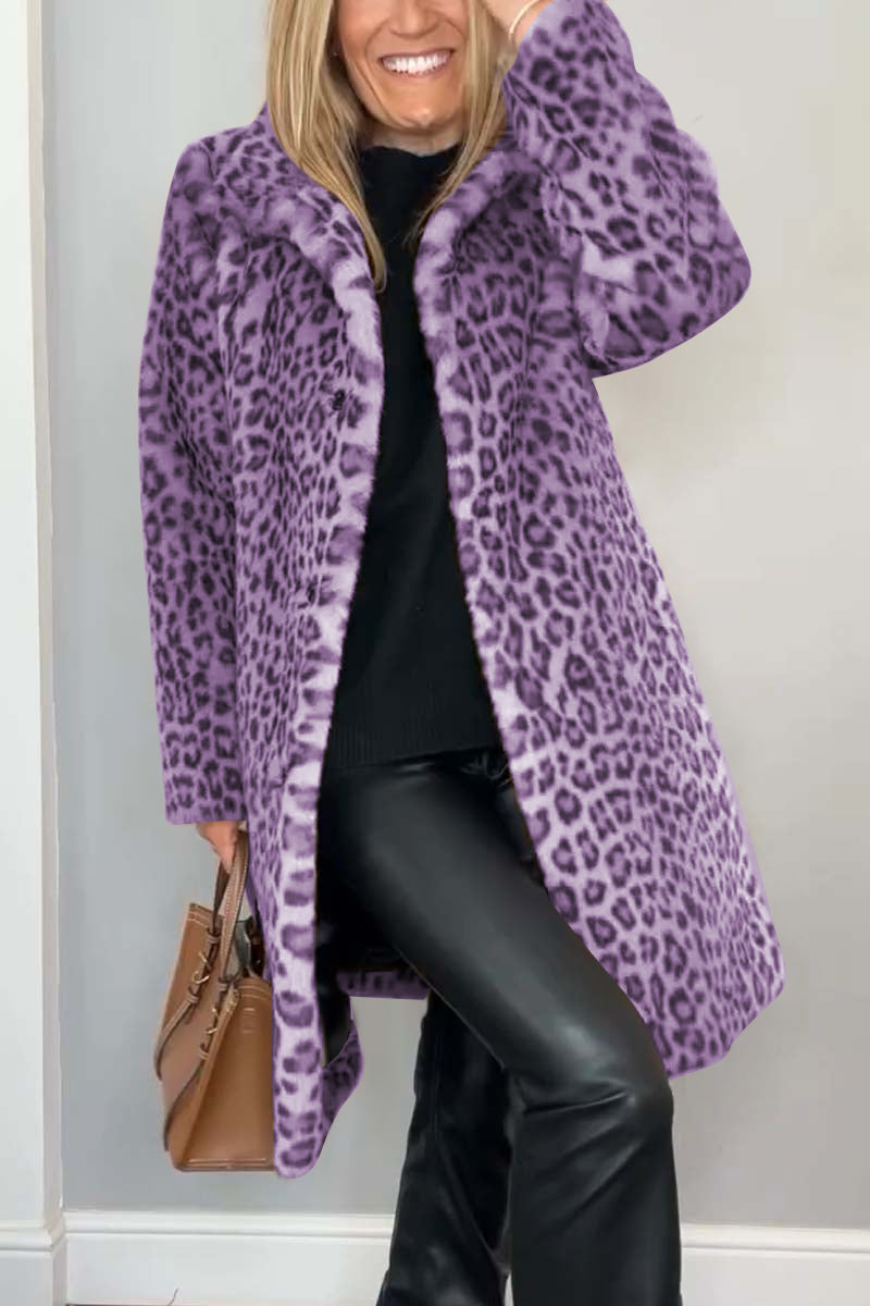 Amara - Manteau léopard