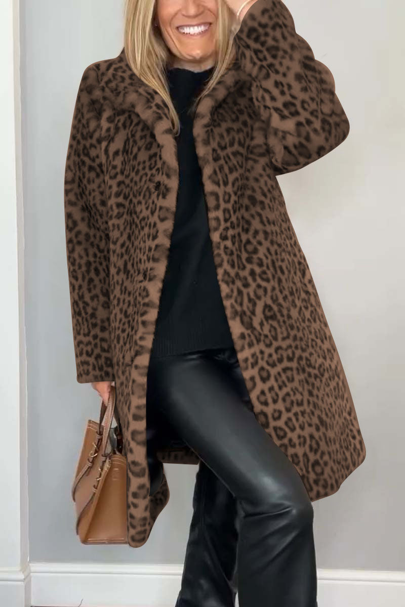 Amara - Manteau léopard