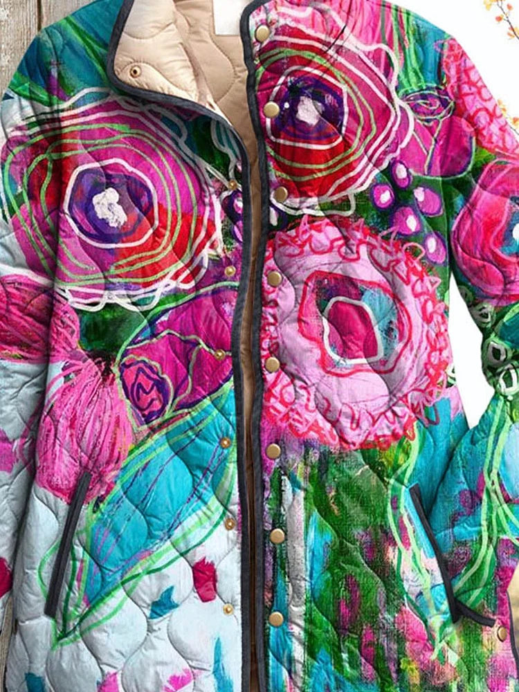 Veste Élégante Femme à Motif Floral