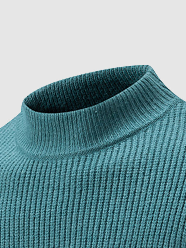 Pull à col rond pour hommes en color block