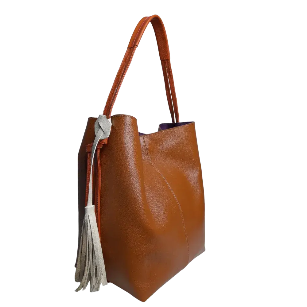 Sac à main en cuir pour femmes Grace Miel