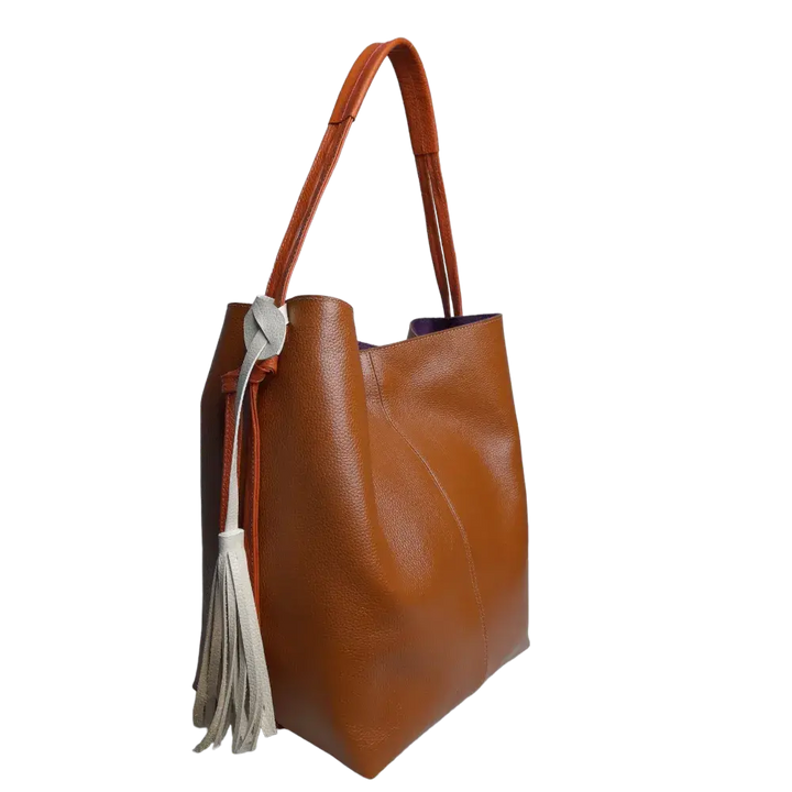 Sac à main en cuir pour femmes Grace Miel