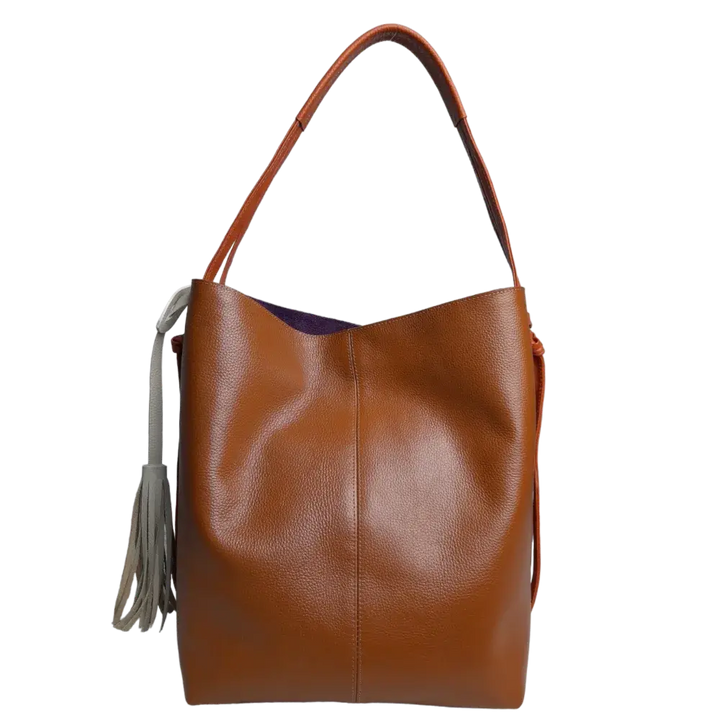 Sac à main en cuir pour femmes Grace Miel