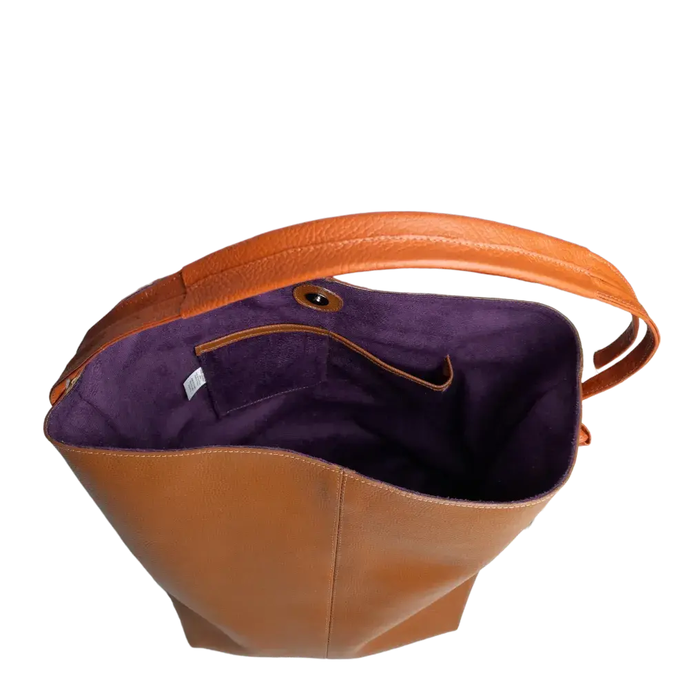 Sac à main en cuir pour femmes Grace Miel