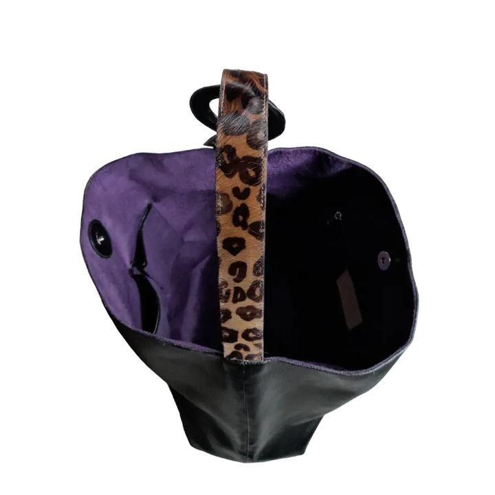 Sac à main Nora en cuir noir