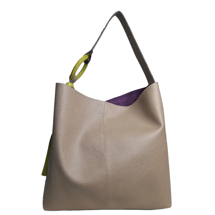 Sac en cuir pour femmes Nora Taupe