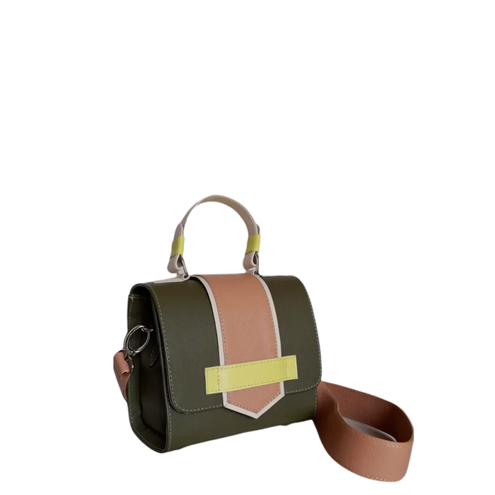 Sac à main en cuir olive pour femmes