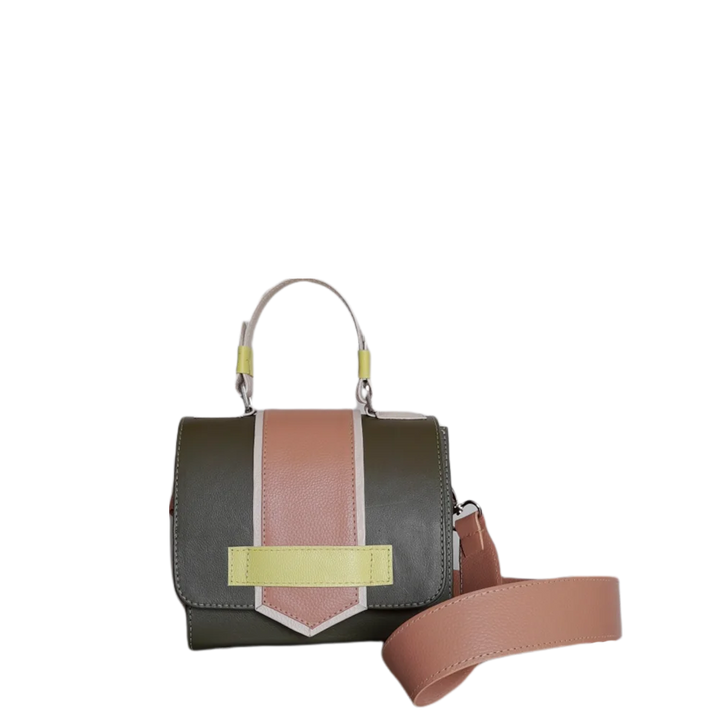 Sac à main en cuir olive pour femmes