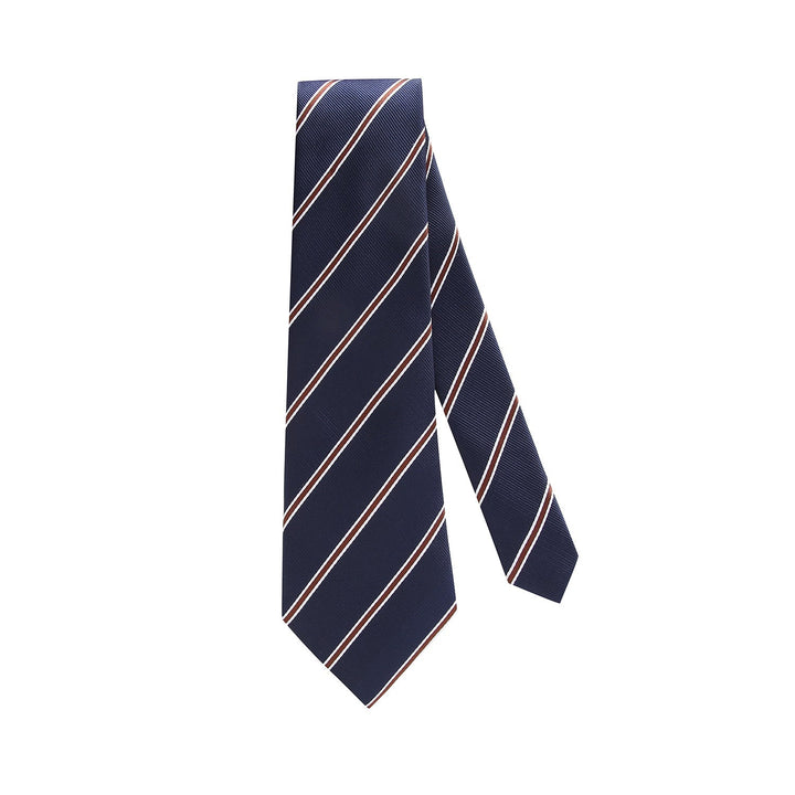 Cravate Classique Rayée Bleue & Rouge