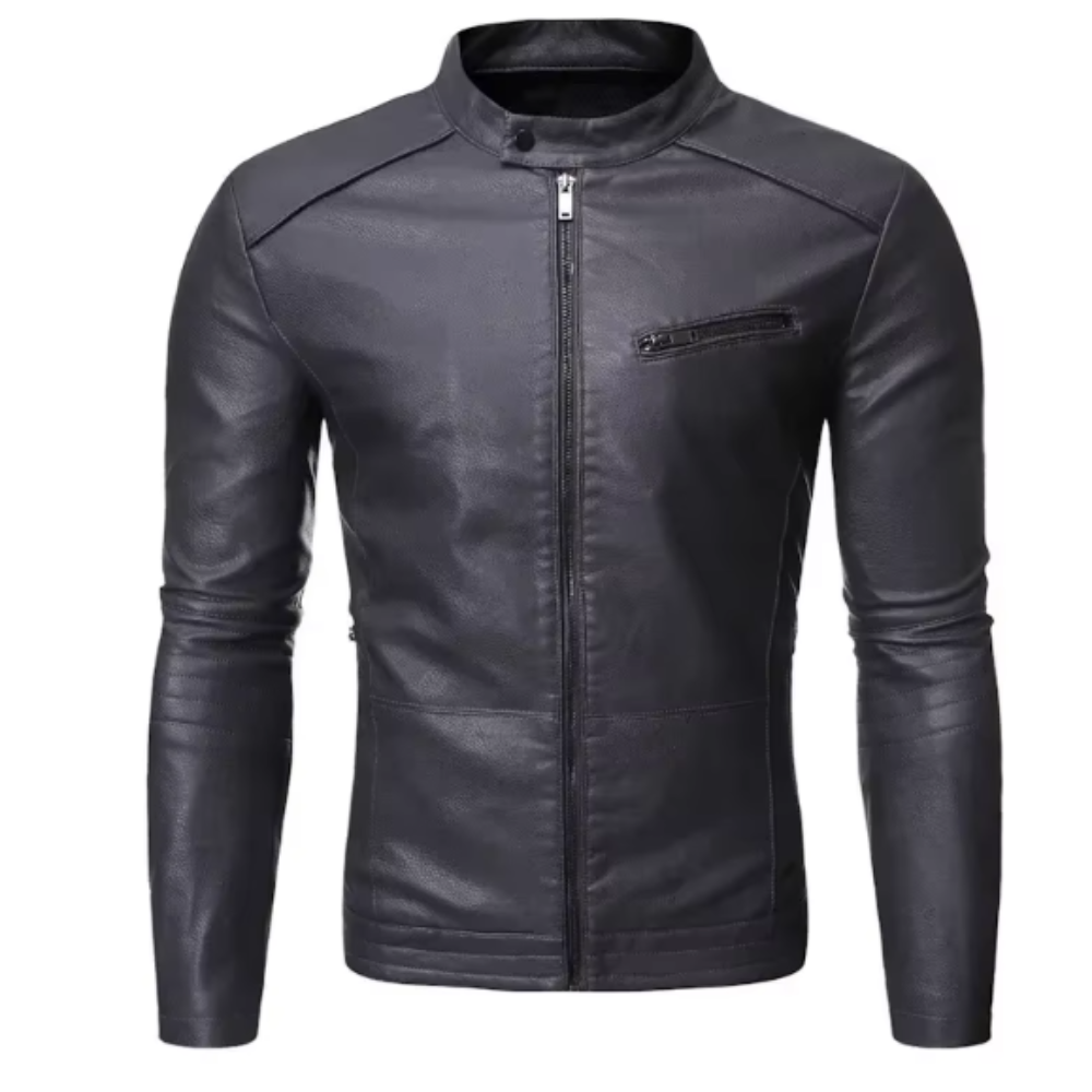 Veste en cuir élégante