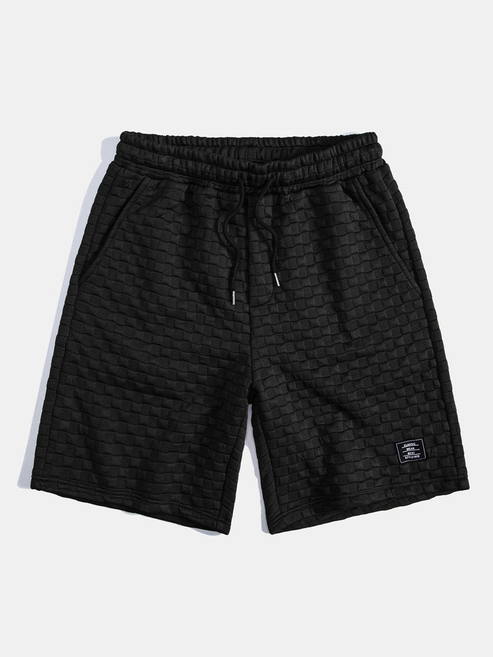 Sweat à capuche à ourlet en jacquard à damier <tc>T-Shirt</tc> &amp; Jacquard à damier <tc>S</tc>horts