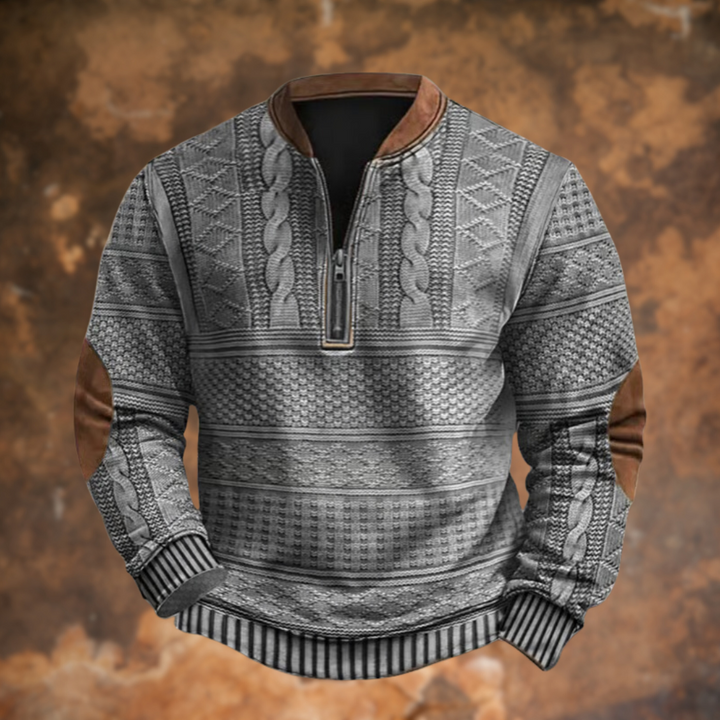 Philippe™ | Pull en maille avec demi-zip