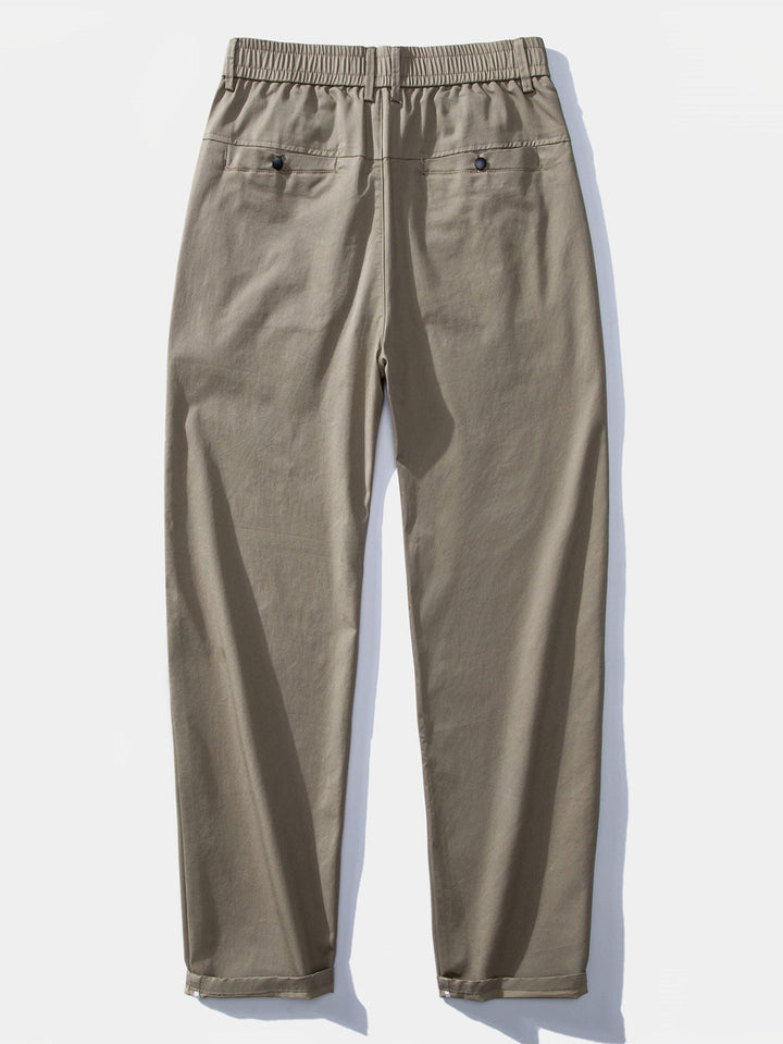 Pantalon droit à taille élastique